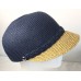 's  Hat Jaclyn Smith Blue Straw Beige Brim Cap   eb-16692955